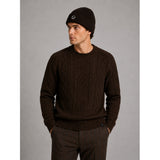 Clean Cut Copenhagen Smiley beanie Accessories Mørkebrun Melange