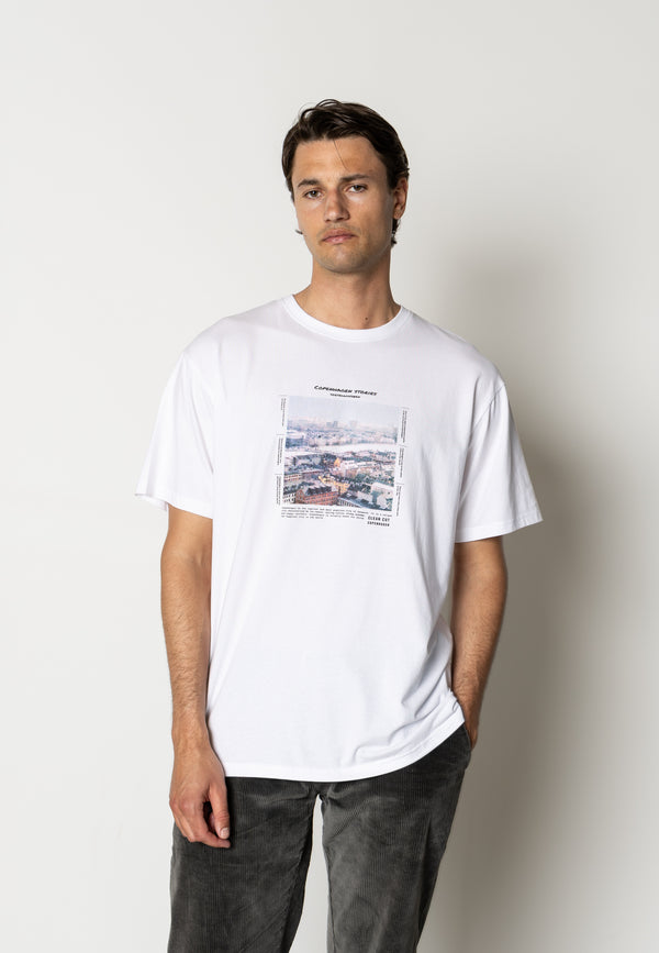 Clean Cut Copenhagen Sortedamssøen organic t-shirt T-shirts S/S Hvid