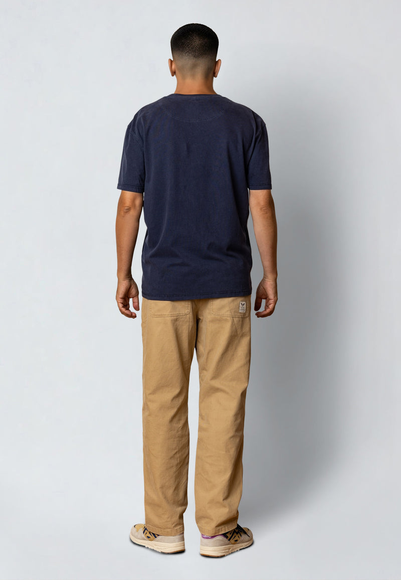 Fat Moose TAYLOR COTTON T-SHIRT T-shirts S/S Navy