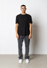 Fat Moose TAYLOR COTTON T-SHIRT T-shirts S/S Sort