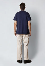 Clean Cut Copenhagen THOMAS KNITTED POLO Polos Navy
