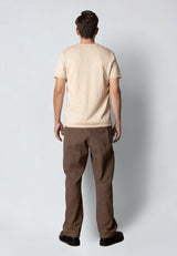 Clean Cut Copenhagen THOMAS KNITTED T-SHIRT T-shirts S/S Ecru