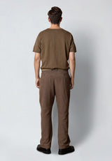 Clean Cut Copenhagen THOMAS KNITTED T-SHIRT T-shirts S/S Shitake