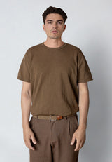 Clean Cut Copenhagen THOMAS KNITTED T-SHIRT T-shirts S/S Shitake