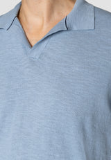 Clean Cut Copenhagen Thomas knitted polo Polos Lyseblå