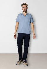Clean Cut Copenhagen Thomas knitted polo Polos Lyseblå