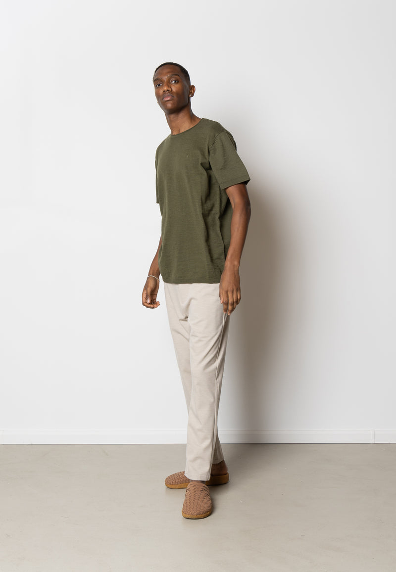 Clean Cut Copenhagen Thomas knitted t-shirt T-shirts S/S Army