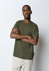 Clean Cut Copenhagen Thomas knitted t-shirt T-shirts S/S Army