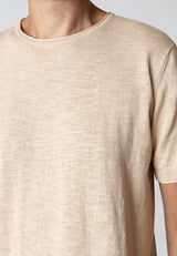 Clean Cut Copenhagen Thomas knitted t-shirt T-shirts S/S Ecru