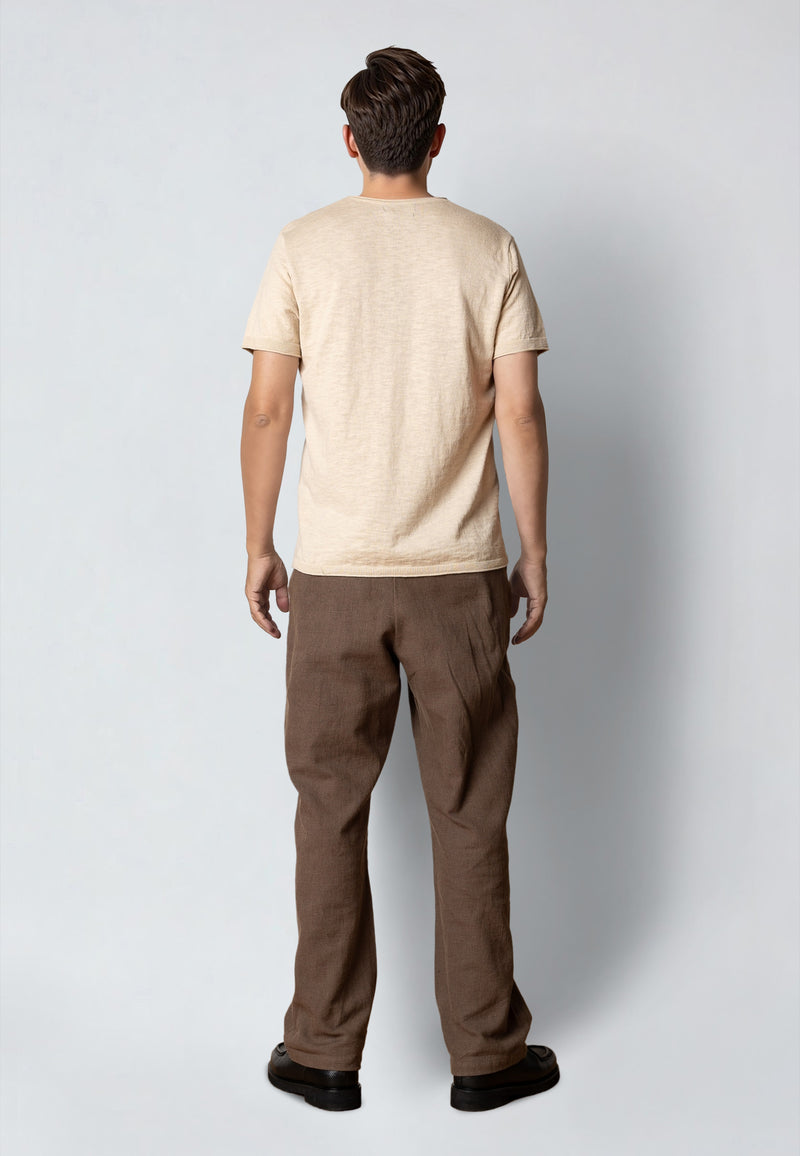 Clean Cut Copenhagen Thomas knitted t-shirt T-shirts S/S Ecru