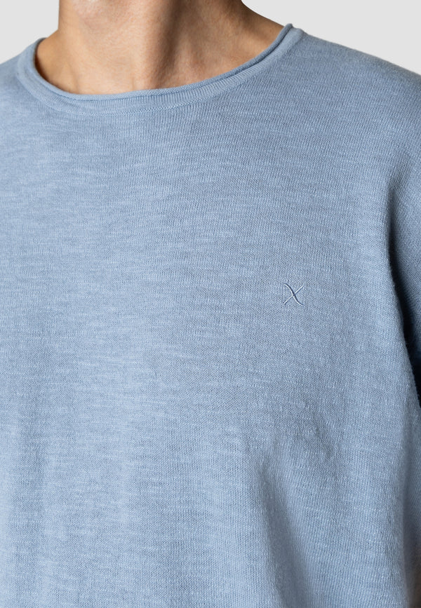 Clean Cut Copenhagen Thomas knitted t-shirt T-shirts S/S Lyseblå