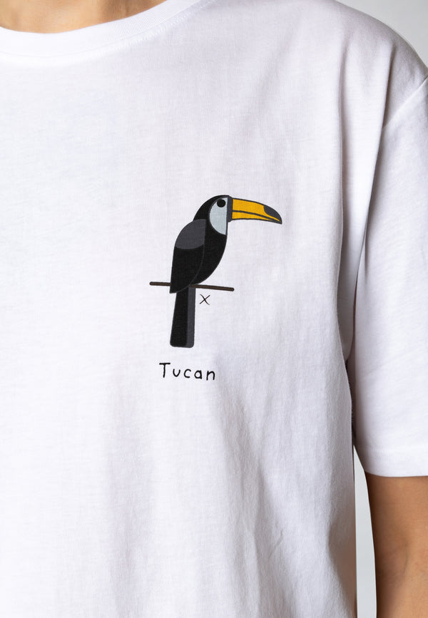 Clean Cut Copenhagen Tucan cotton t-shirt T-shirts S/S Hvid