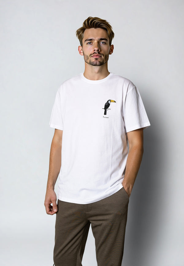 Clean Cut Copenhagen Tucan cotton t-shirt T-shirts S/S Hvid