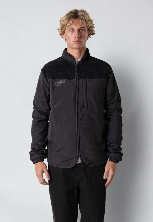 Fat Moose VESTER FLEECE JACKET Fleece Sort