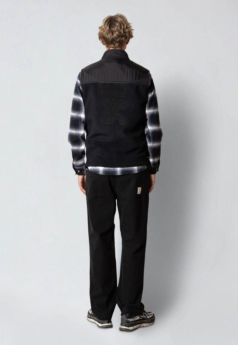 Fat Moose VESTER FLEECE VEST Fleece Sort