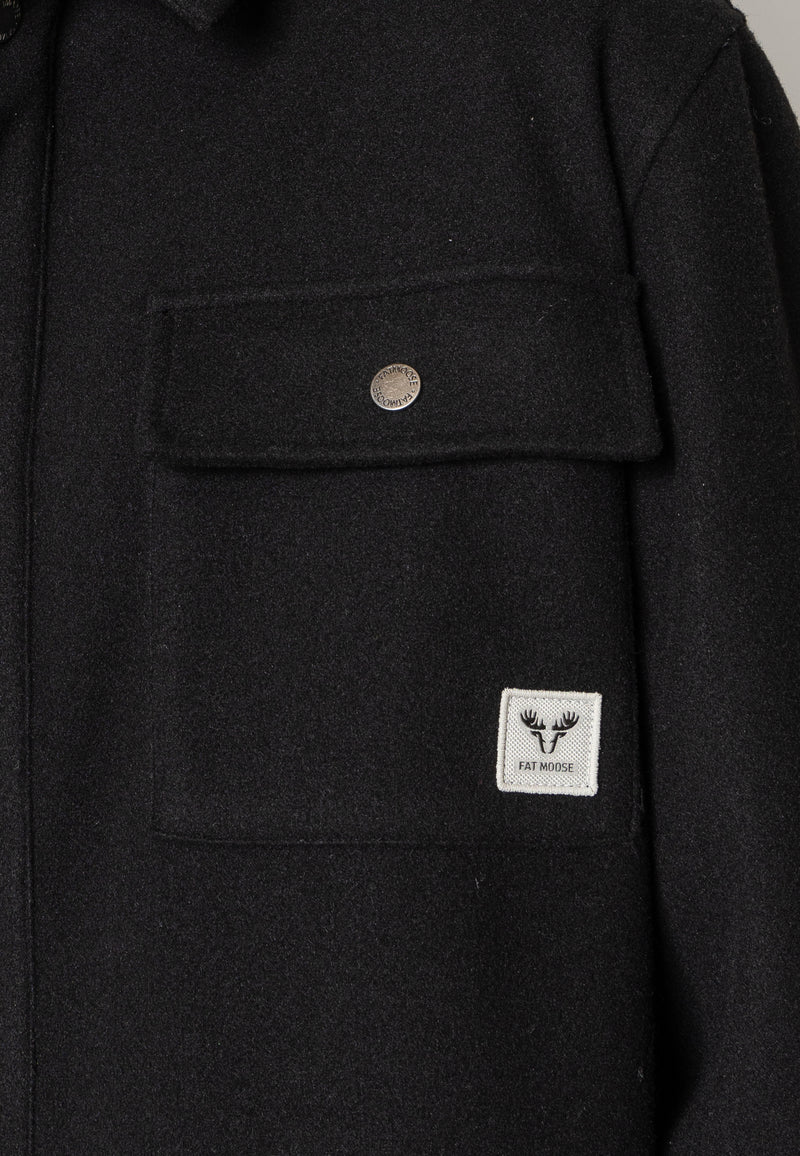 Fat Moose VILLAS OVERSHIRT Overshirts Sort