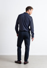 Clean Cut Copenhagen Valencia stretch shirt Skjorte L/S Mørk Navy