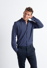 Clean Cut Copenhagen Valencia stretch shirt Skjorte L/S Mørk Navy