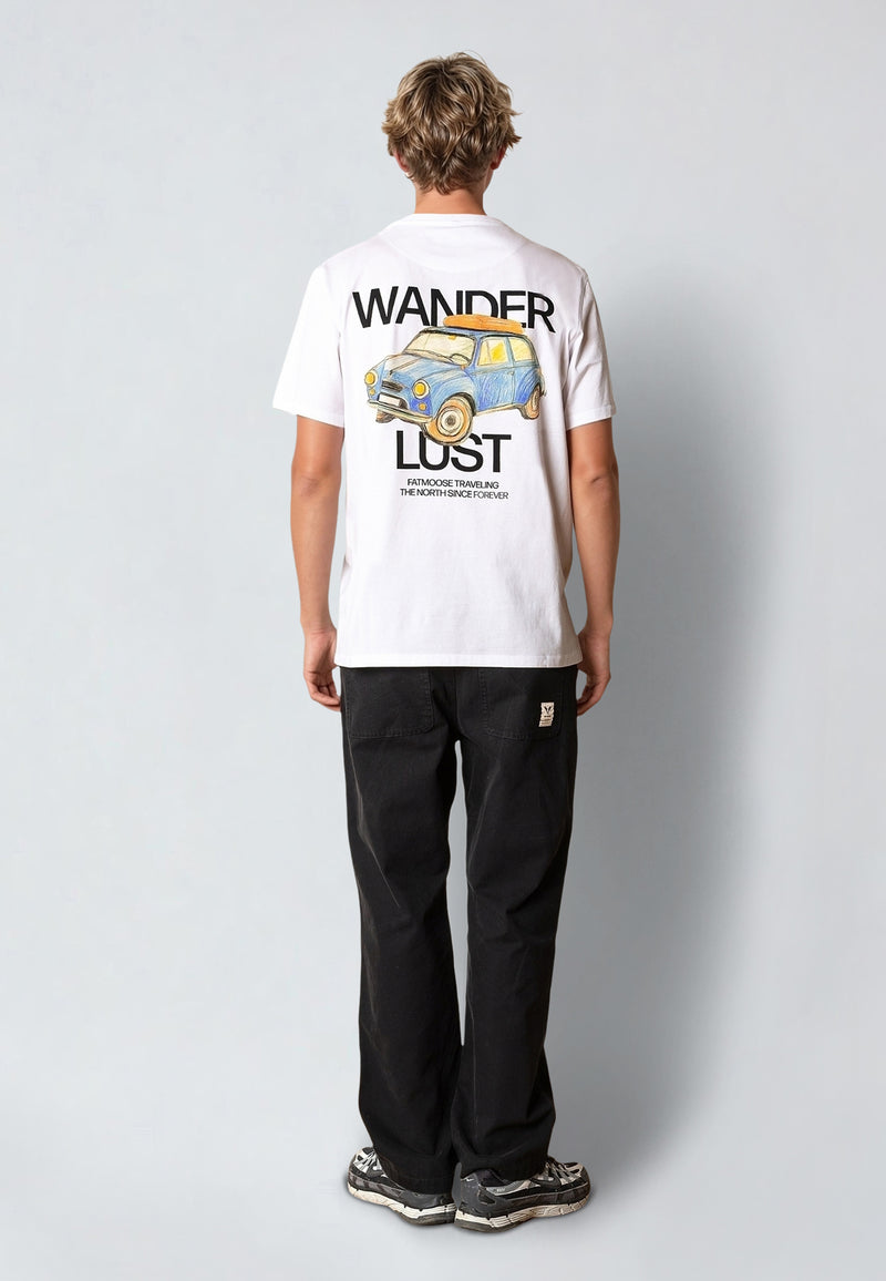 Fat Moose WANDERLUST T-SHIRT T-shirts S/S Hvid