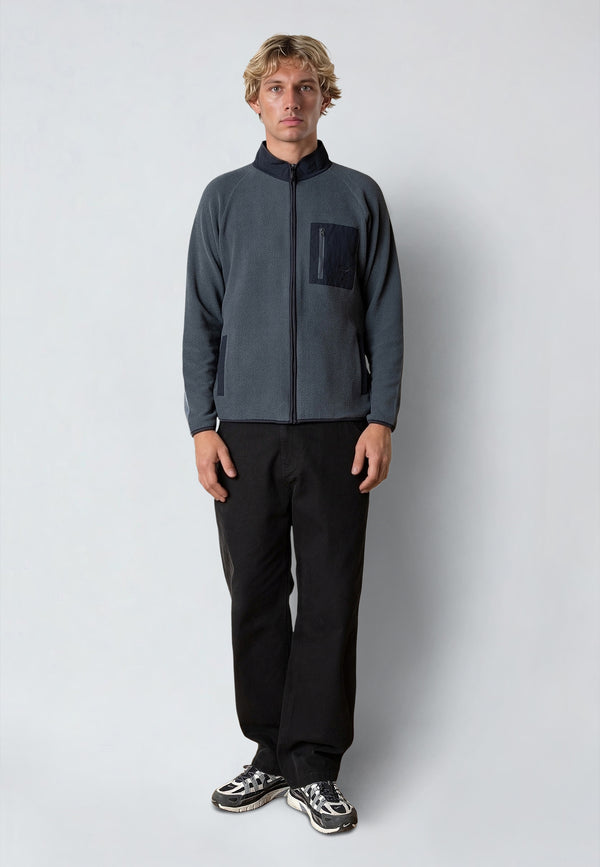 Fat Moose WILL FLEECE JACKET Fleece Grå