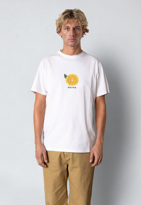 Fat Moose WIN WIN T-SHIRT T-shirts S/S Hvid