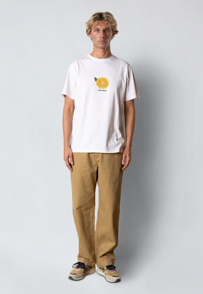 Fat Moose WIN WIN T-SHIRT T-shirts S/S Hvid