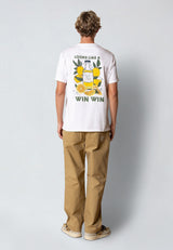 Fat Moose WIN WIN T-SHIRT T-shirts S/S Hvid