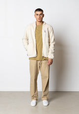 Fat Moose WOOD FLEECE JACKET Fleece Ecru