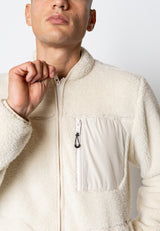 Fat Moose WOOD FLEECE JACKET Fleece Ecru