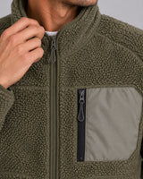 Fat Moose WOOD FLEECE JACKET Fleece Grey green/Black