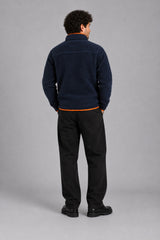 Fat Moose WOOD FLEECE JACKET Fleece Navy/Dusty orange