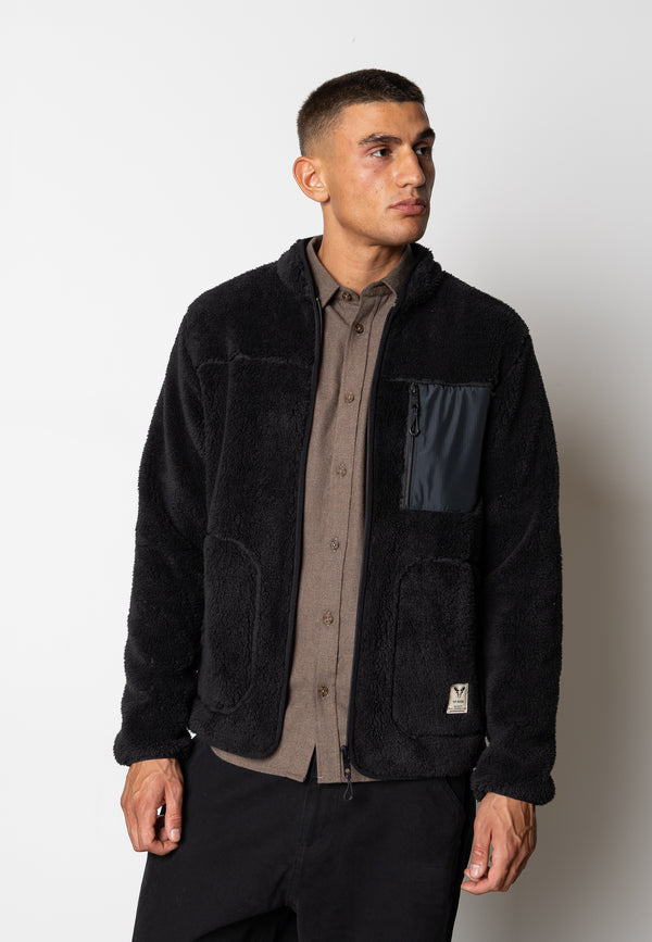 Fat Moose WOOD FLEECE JACKET Fleece Sort