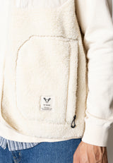 Fat Moose WOOD FLEECE VEST Fleece Ecru