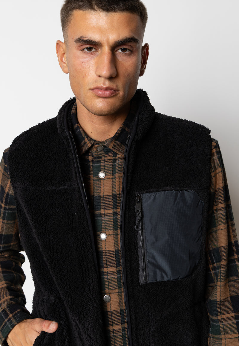 Fat Moose WOOD FLEECE VEST Fleece Sort