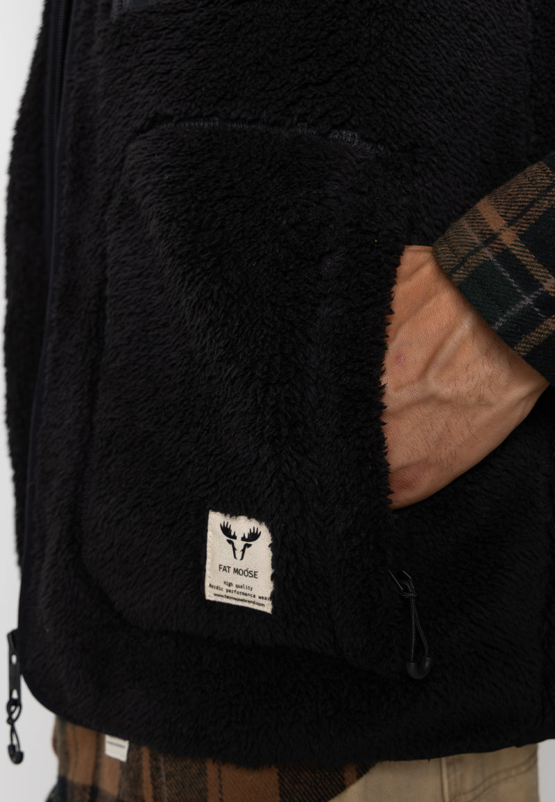 Fat Moose WOOD FLEECE VEST Fleece Sort