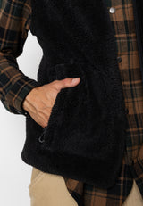 Fat Moose WOOD FLEECE VEST Fleece Sort