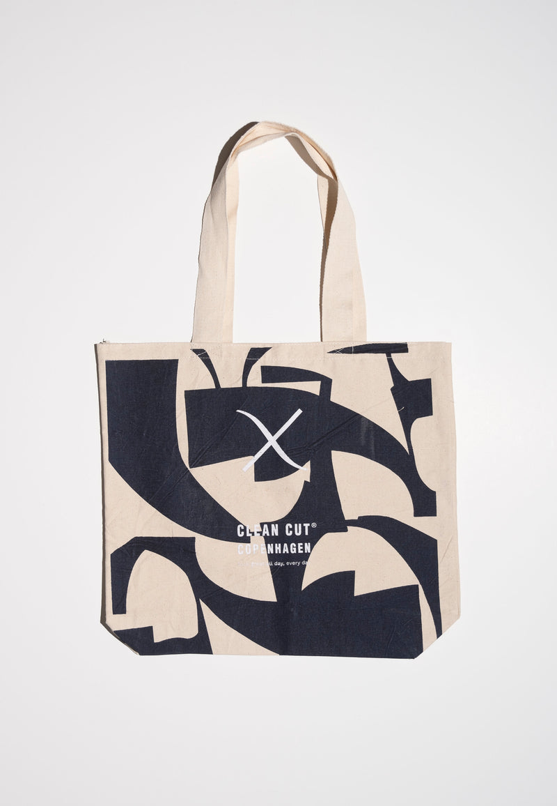 Clean Cut Copenhagen William Tote Bag Tasker Dark Navy/Ecru